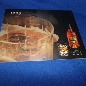 Vintage 2009 OLD FORESTER BOURBON 1870 SOCIETY CALENDAR COLLECTIBLE 14 MONTH CAL